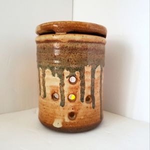 Art Pottery Drip Glaze Tealight Wax Warmer